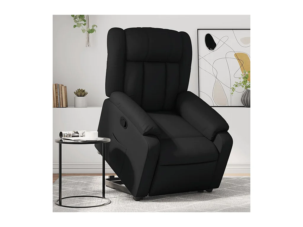 Fauteuil inclinable Noir Similicuir