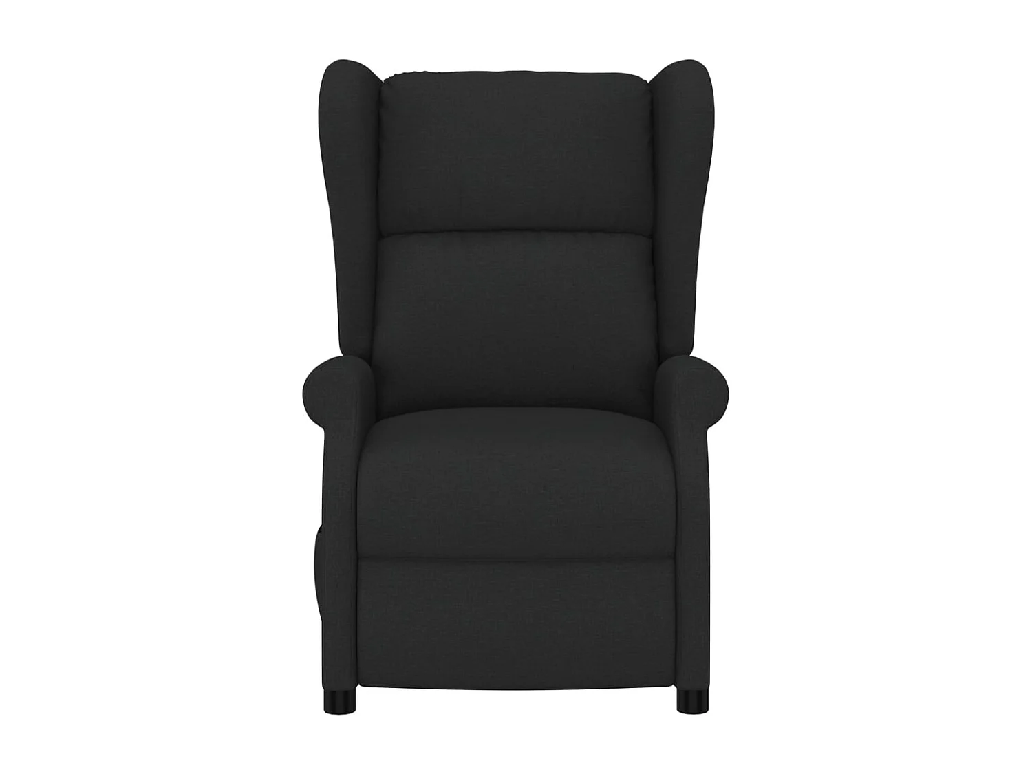 Fauteuil inclinable électrique à oreilles noir tissu