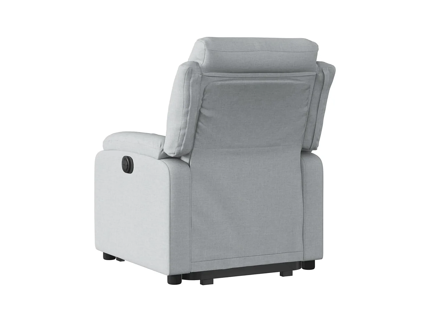 Fauteuil inclinable électrique gris clair tissu