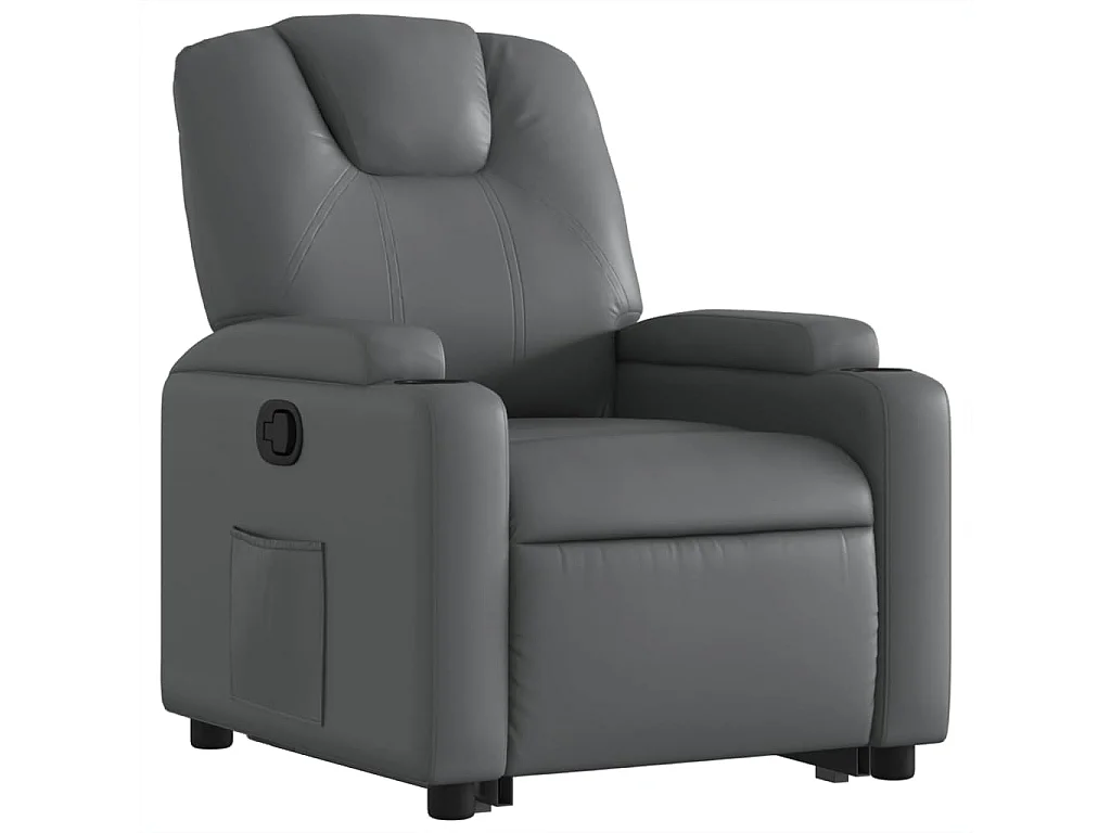 Fauteuil inclinable Gris Similicuir