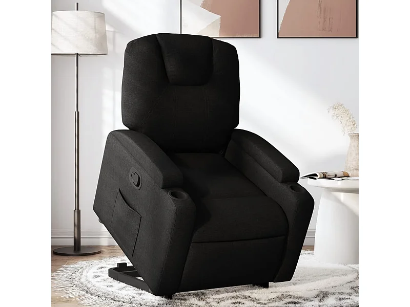 Fauteuil inclinable noir tissu