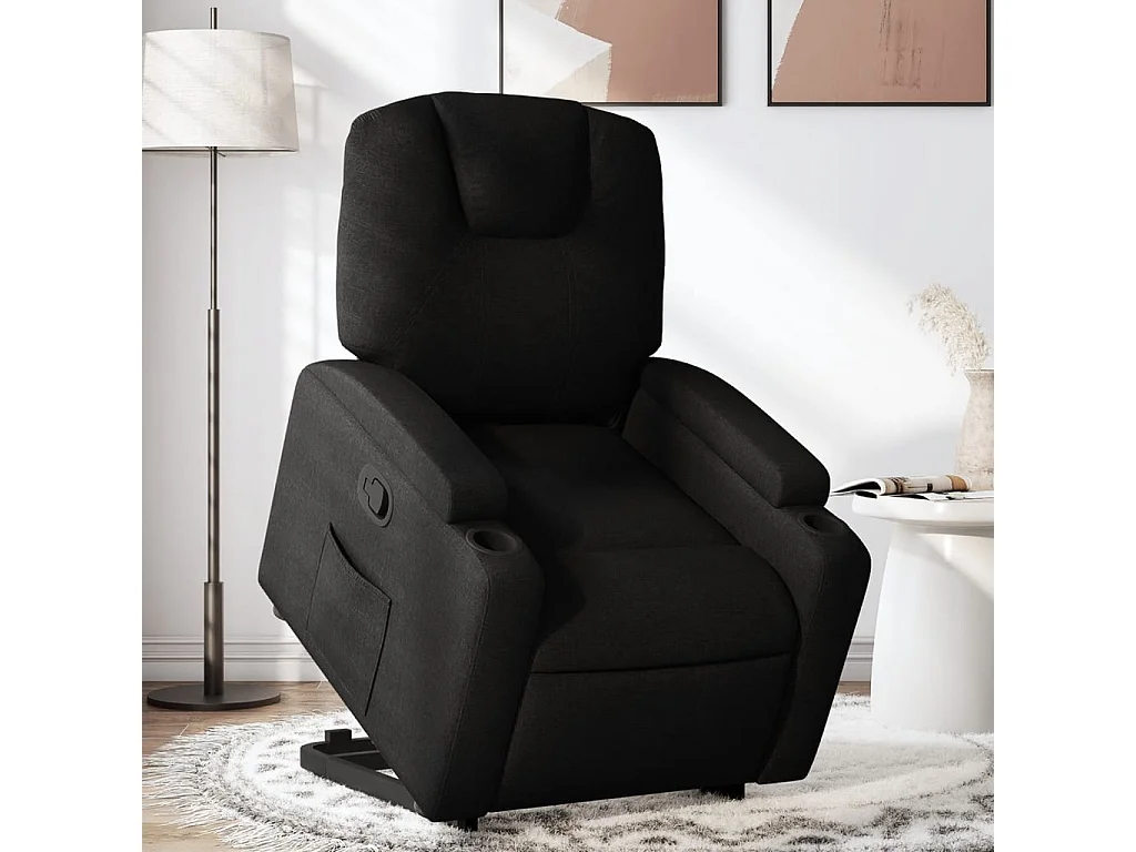 Fauteuil inclinable noir tissu