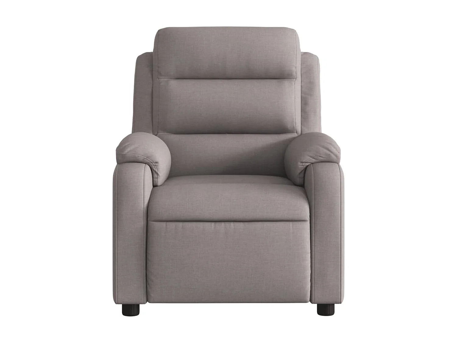 Fauteuil verstelbaar stof taupe