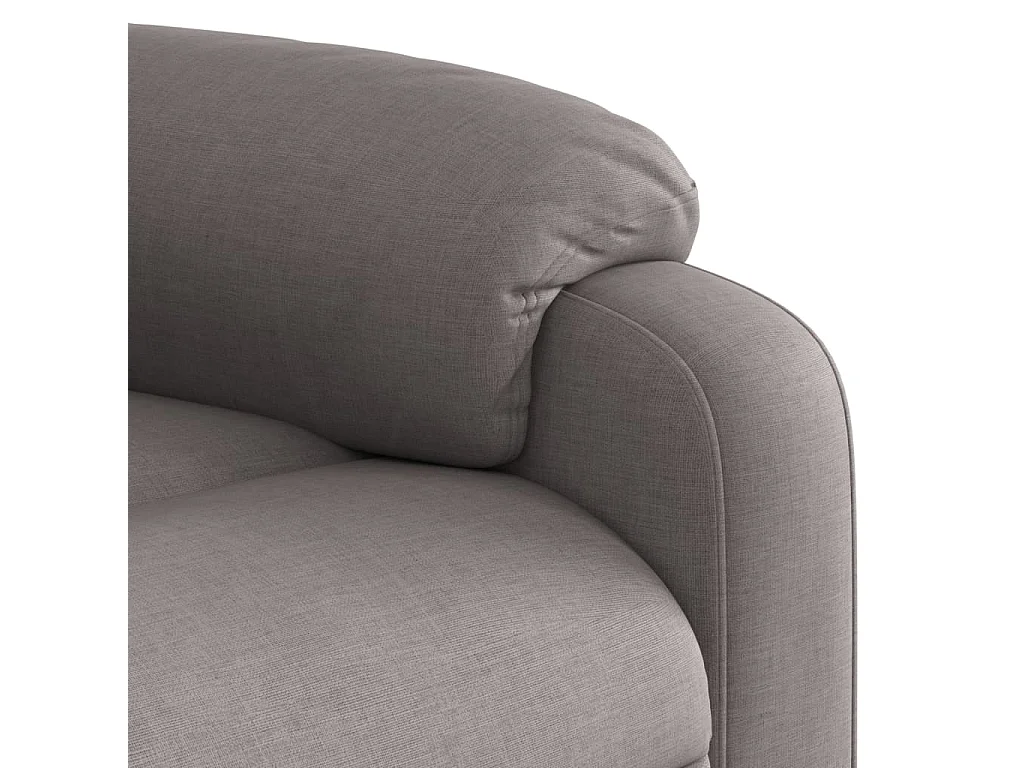 Fauteuil verstelbaar stof taupe