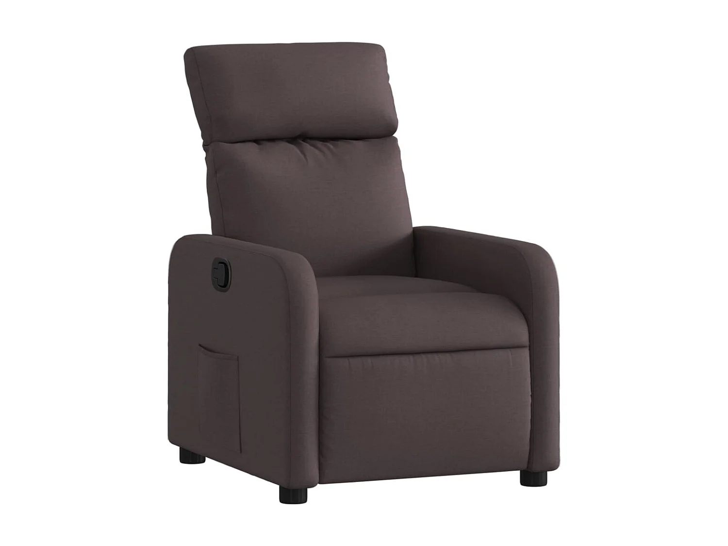Fauteuil inclinable Marron foncé Tissu