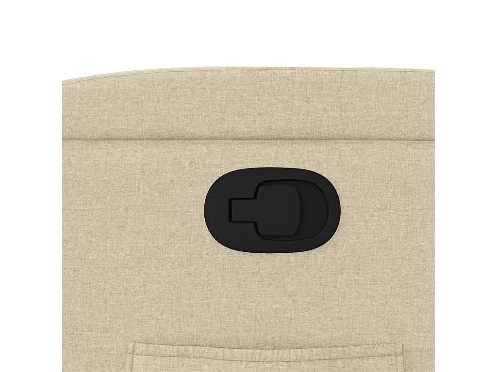 Fauteuil inclinable Crème Tissu