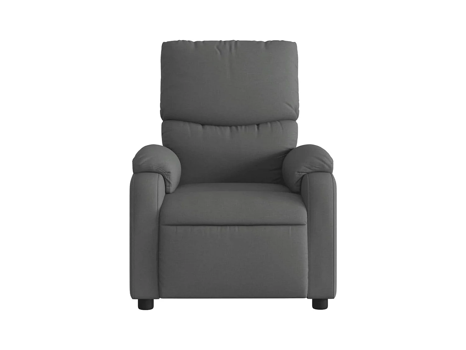 Fauteuil inclinable électrique Gris foncé Tissu