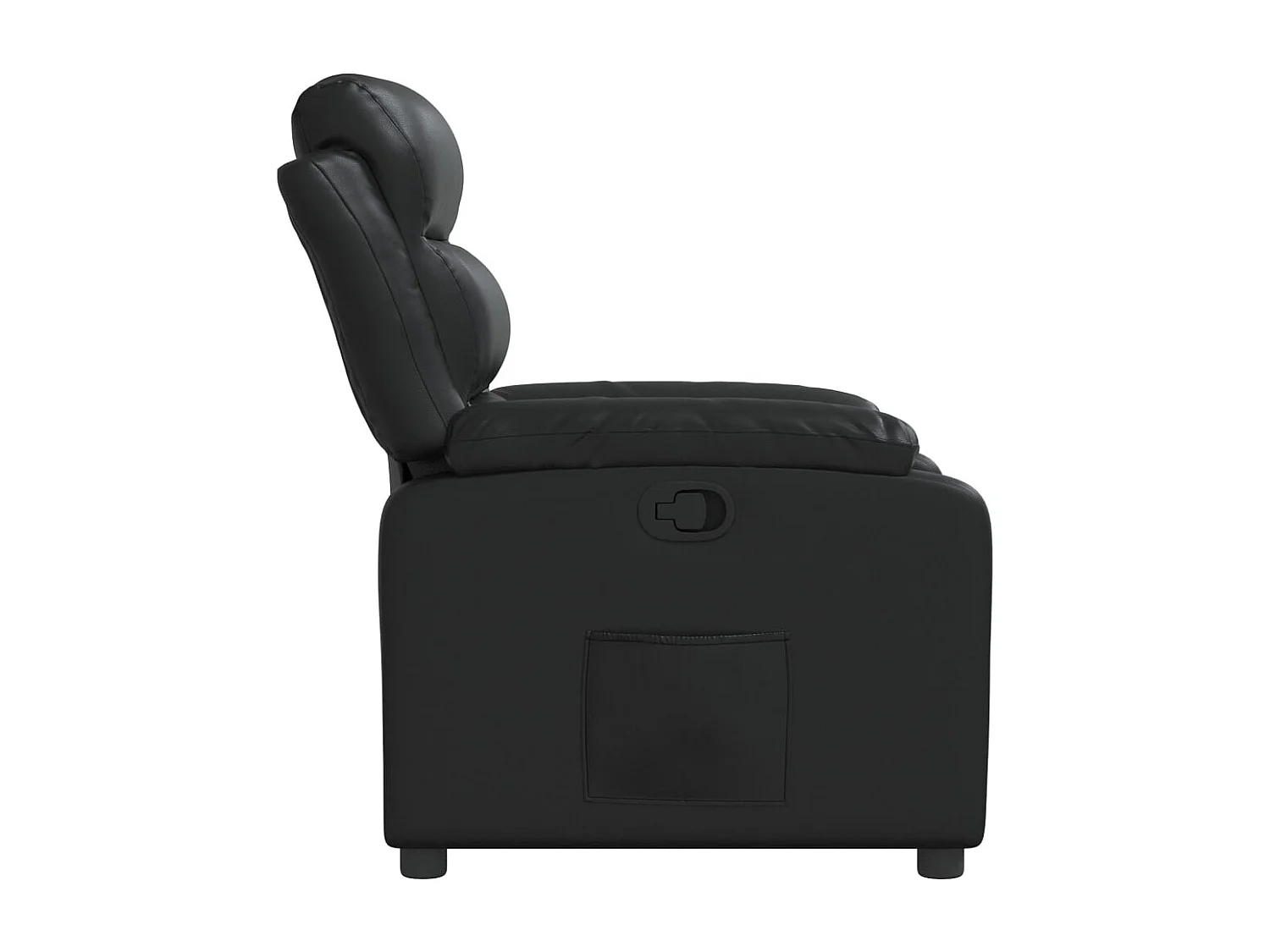 Fauteuil inclinable Noir Similicuir