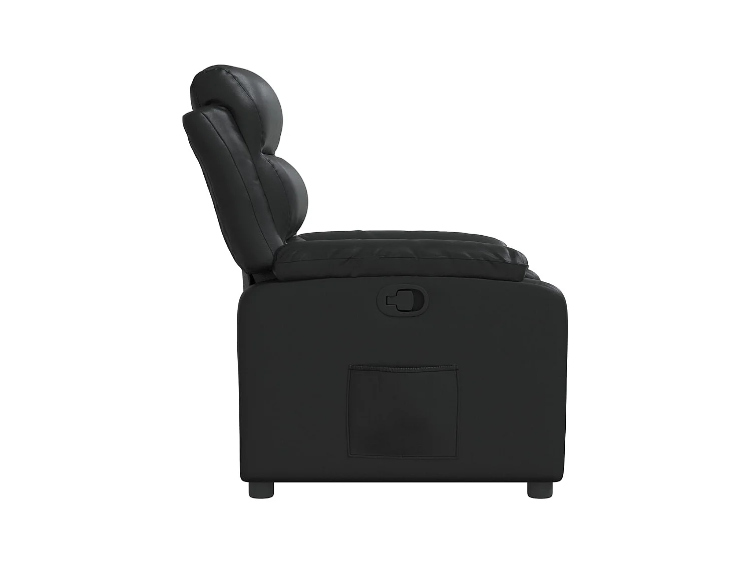 Fauteuil inclinable Noir Similicuir
