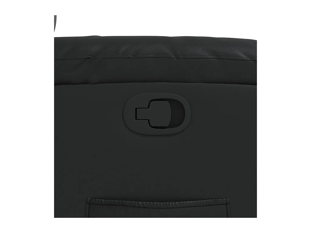 Fauteuil inclinable Noir Similicuir