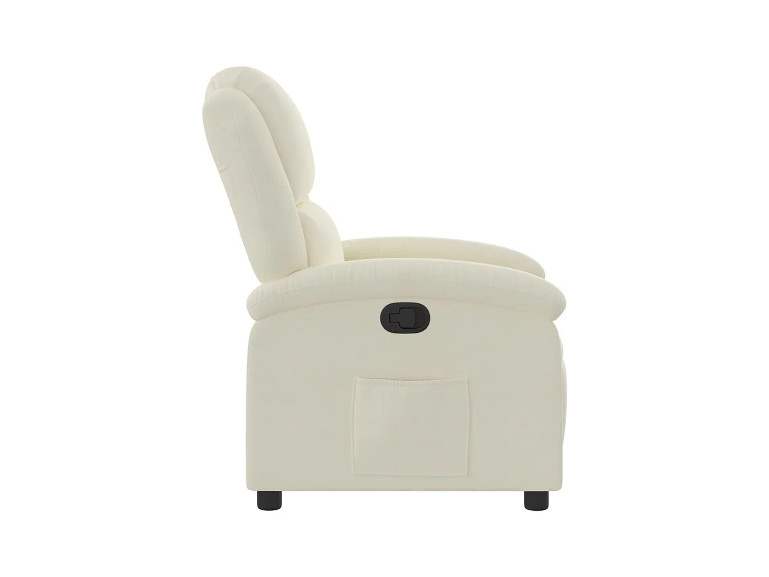 Fauteuil inclinable Crème Velours
