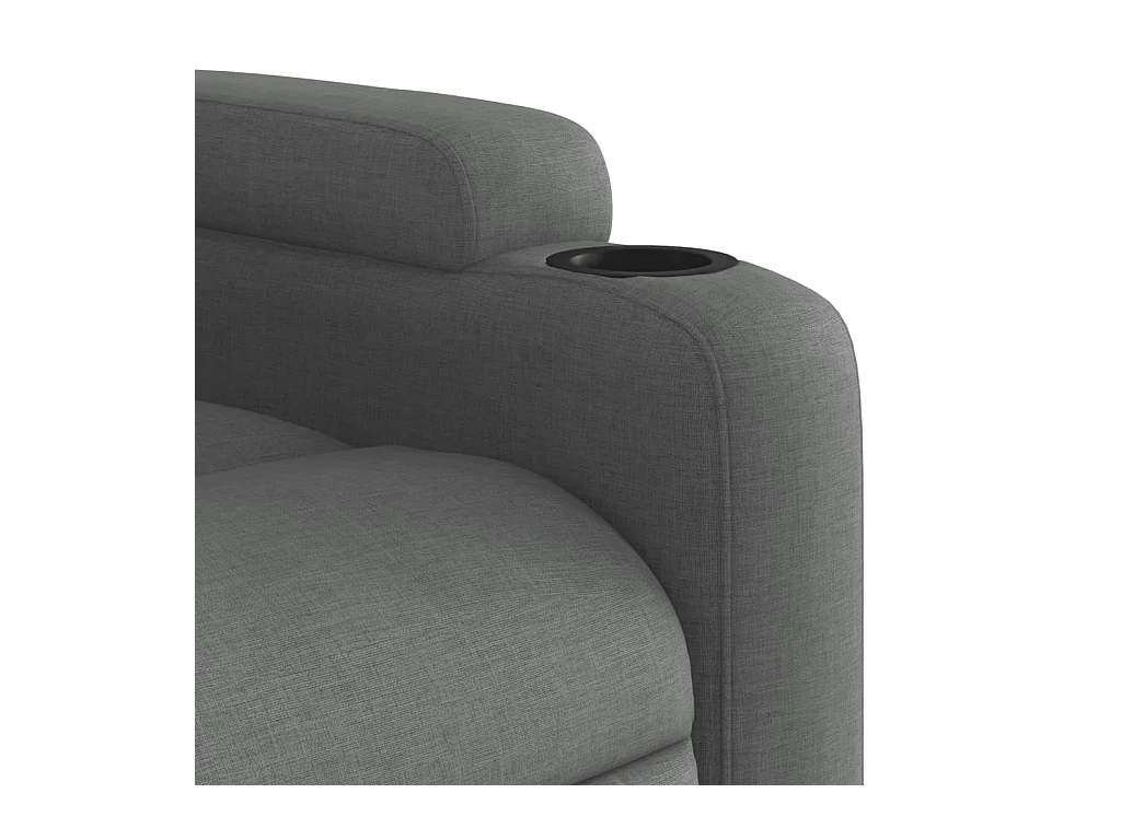 Fauteuil inclinable Gris foncé Tissu