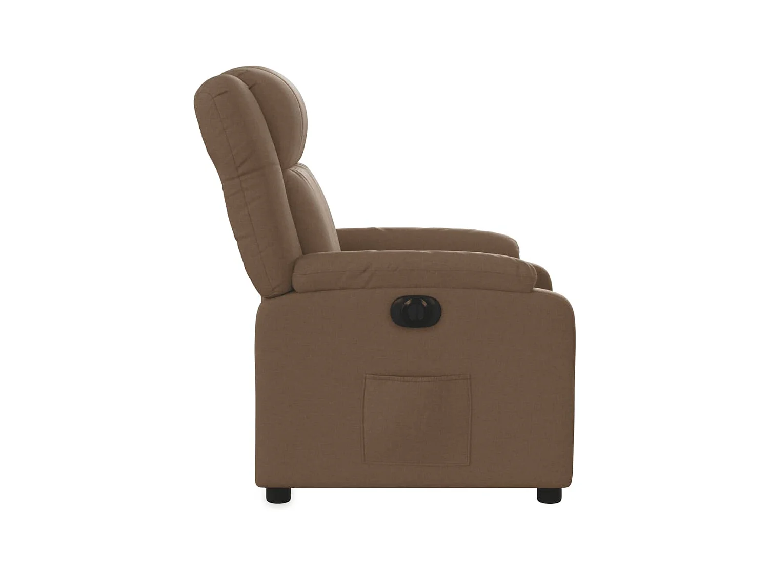 Fauteuil inclinable électrique Marron Tissu