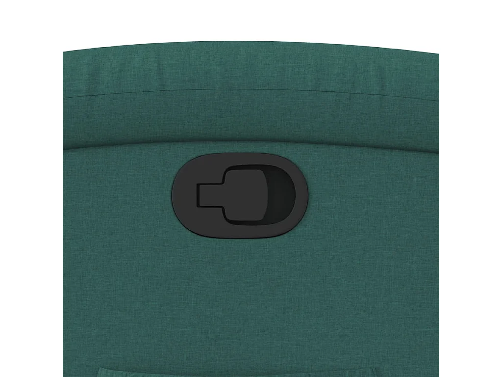 Fauteuil inclinable Vert foncé Tissu