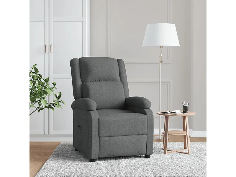 Fauteuil inclinable Gris foncé Tissu
