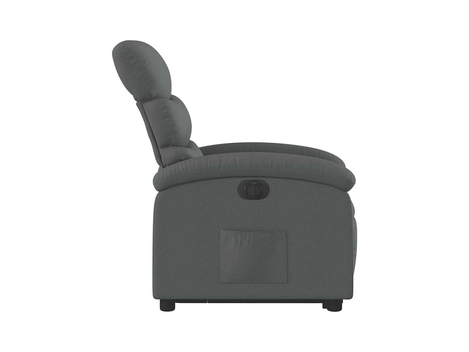 Fauteuil inclinable électrique gris foncé tissu