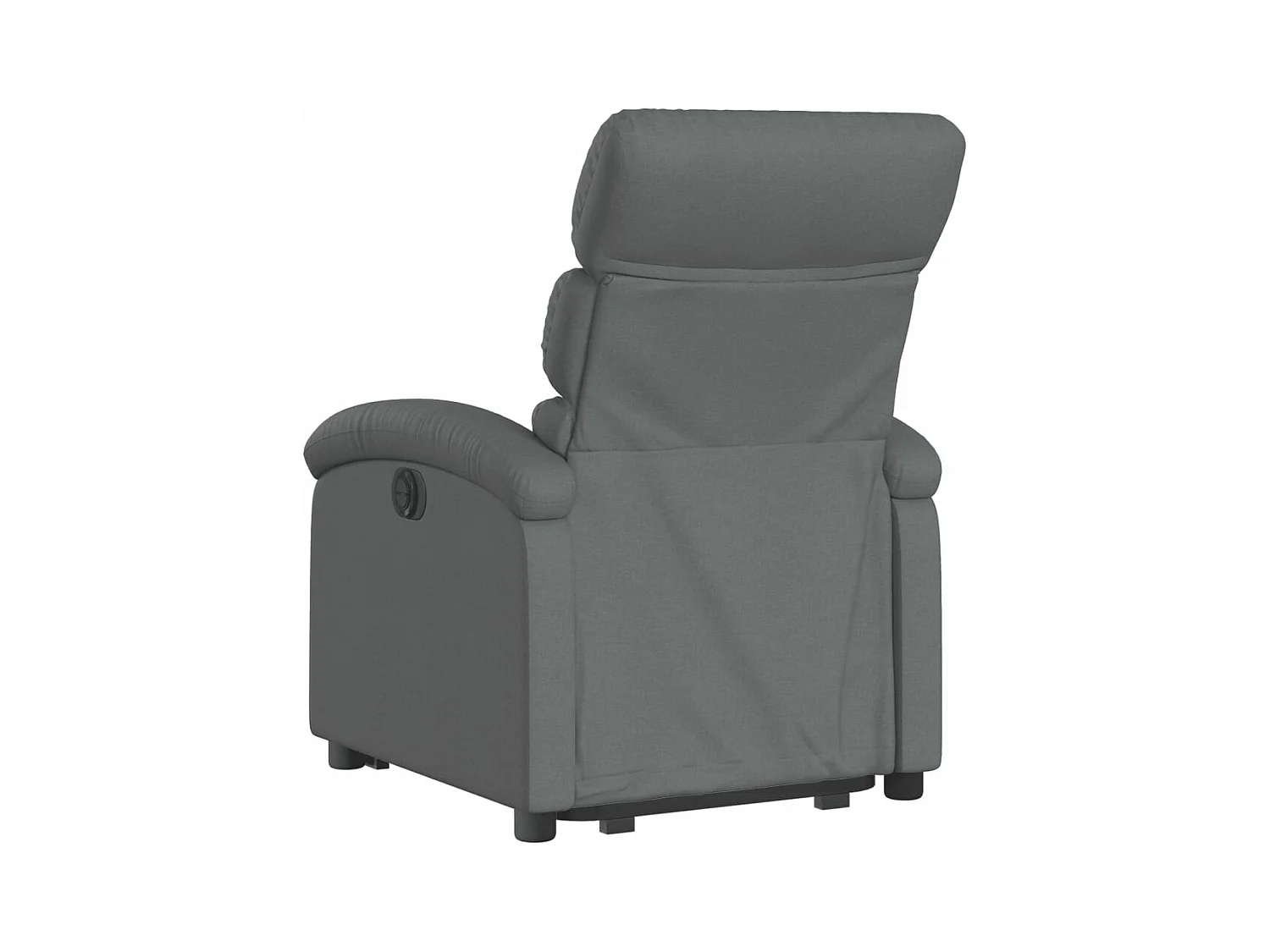Fauteuil inclinable électrique gris foncé tissu