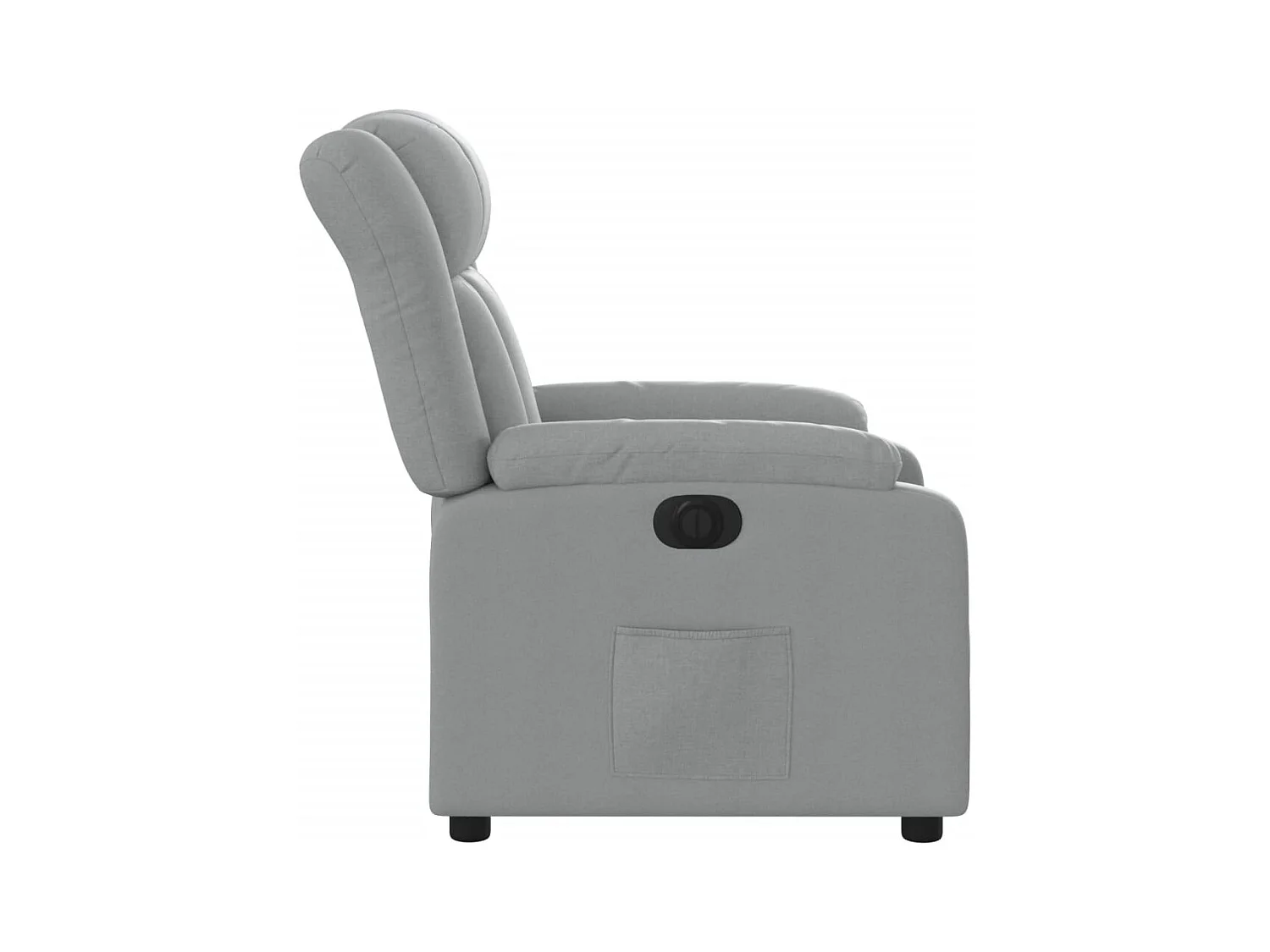Fauteuil inclinable électrique Gris clair Tissu