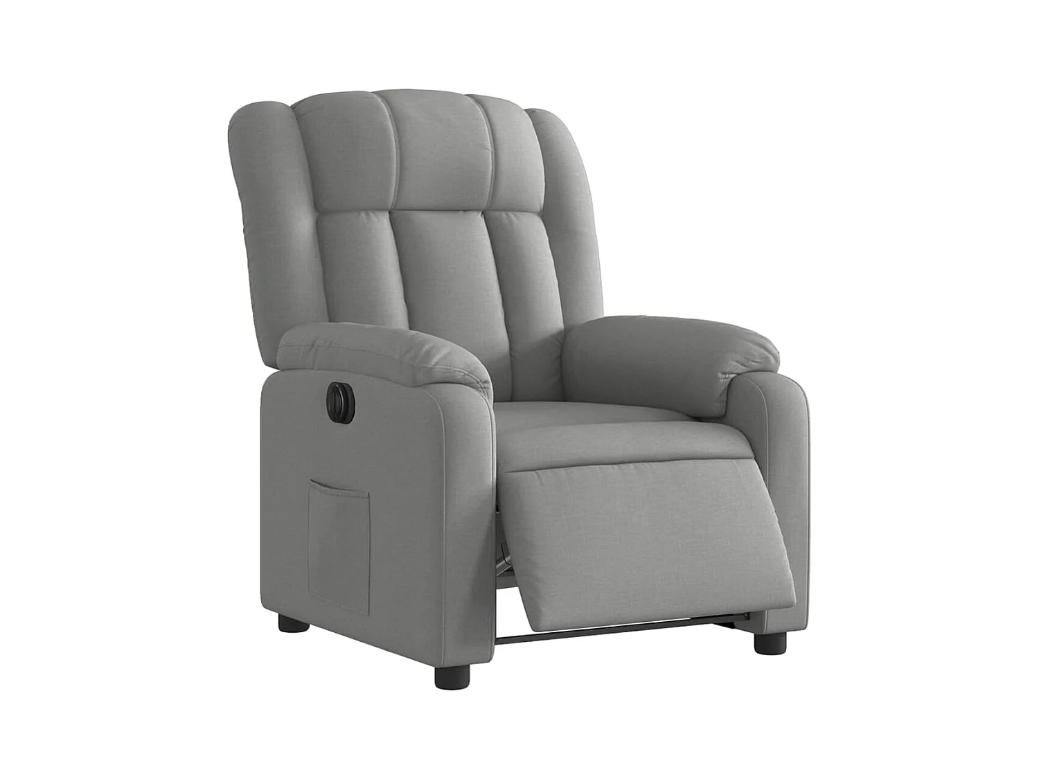 Fauteuil inclinable électrique Gris clair Tissu