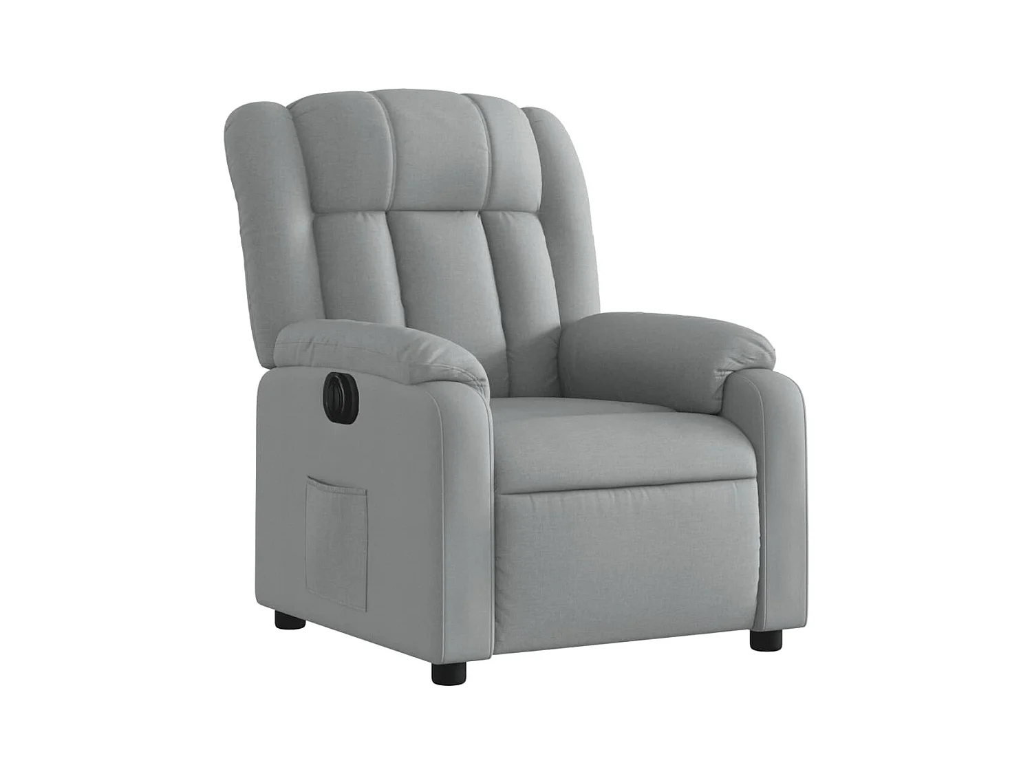 Fauteuil inclinable électrique Gris clair Tissu