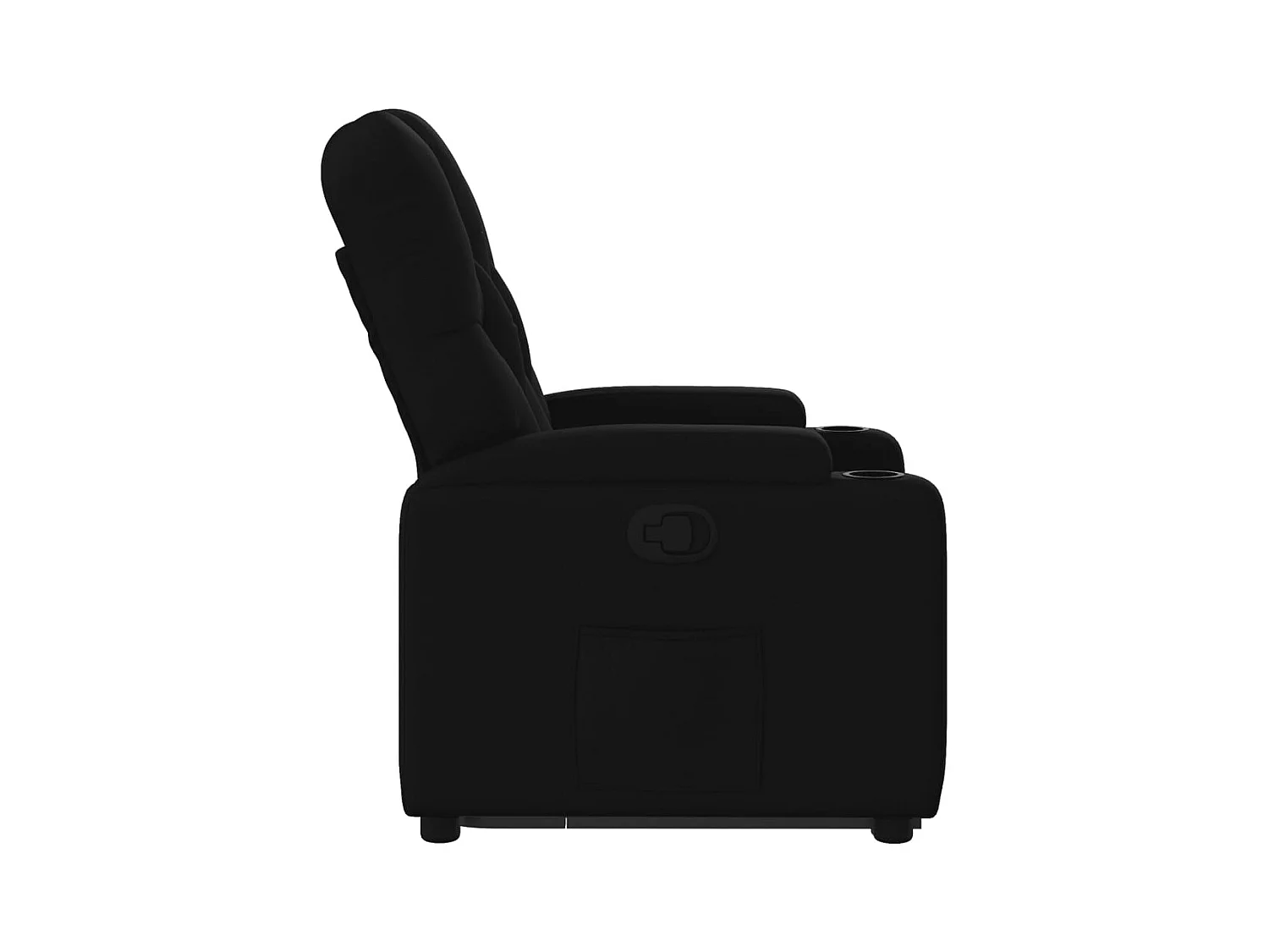 Fauteuil inclinable noir tissu