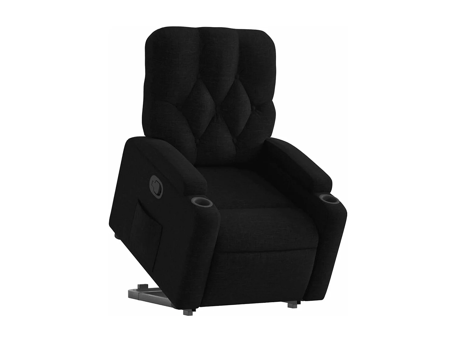 Fauteuil inclinable noir tissu
