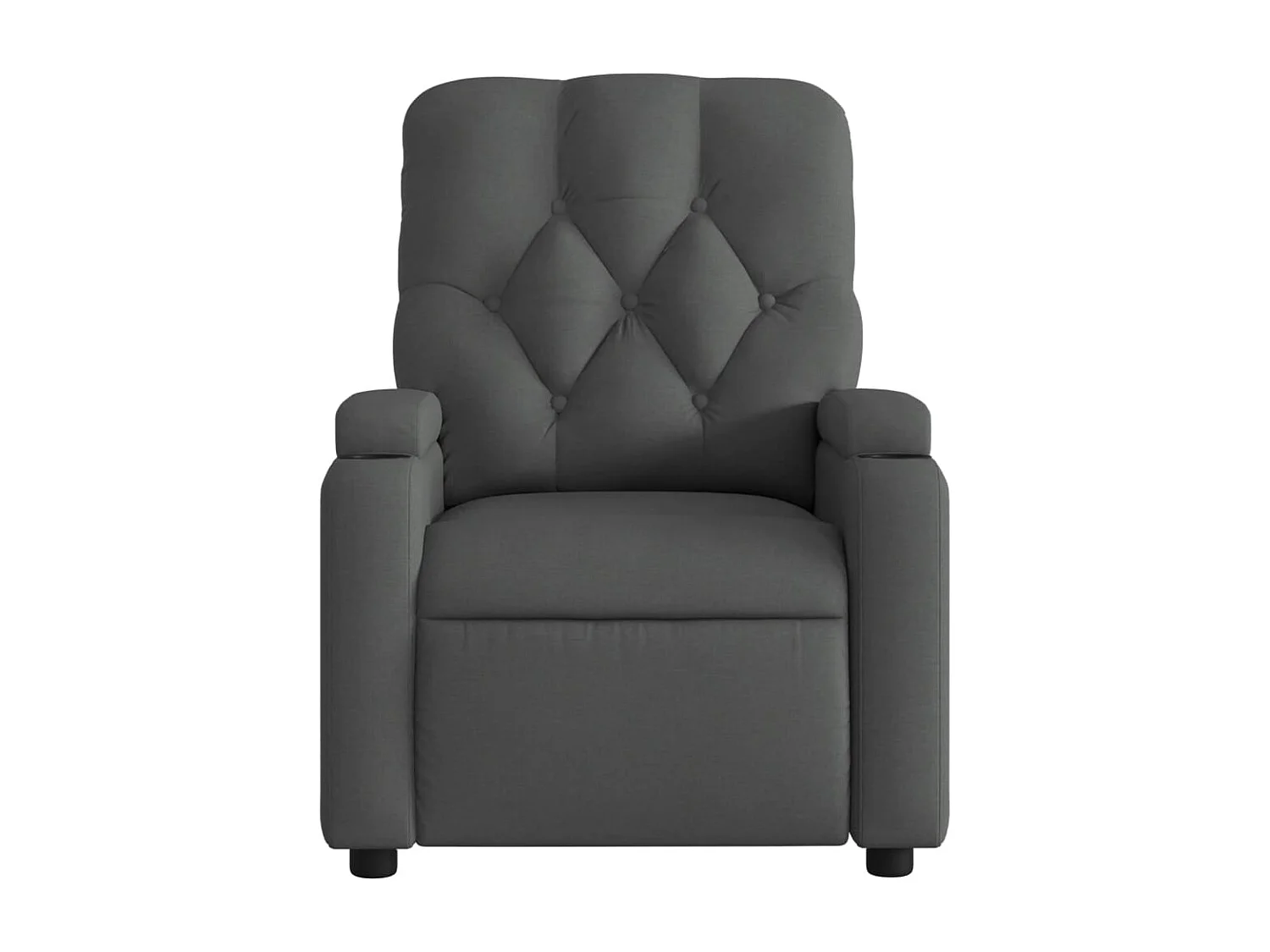 Fauteuil inclinable électrique Gris foncé Tissu