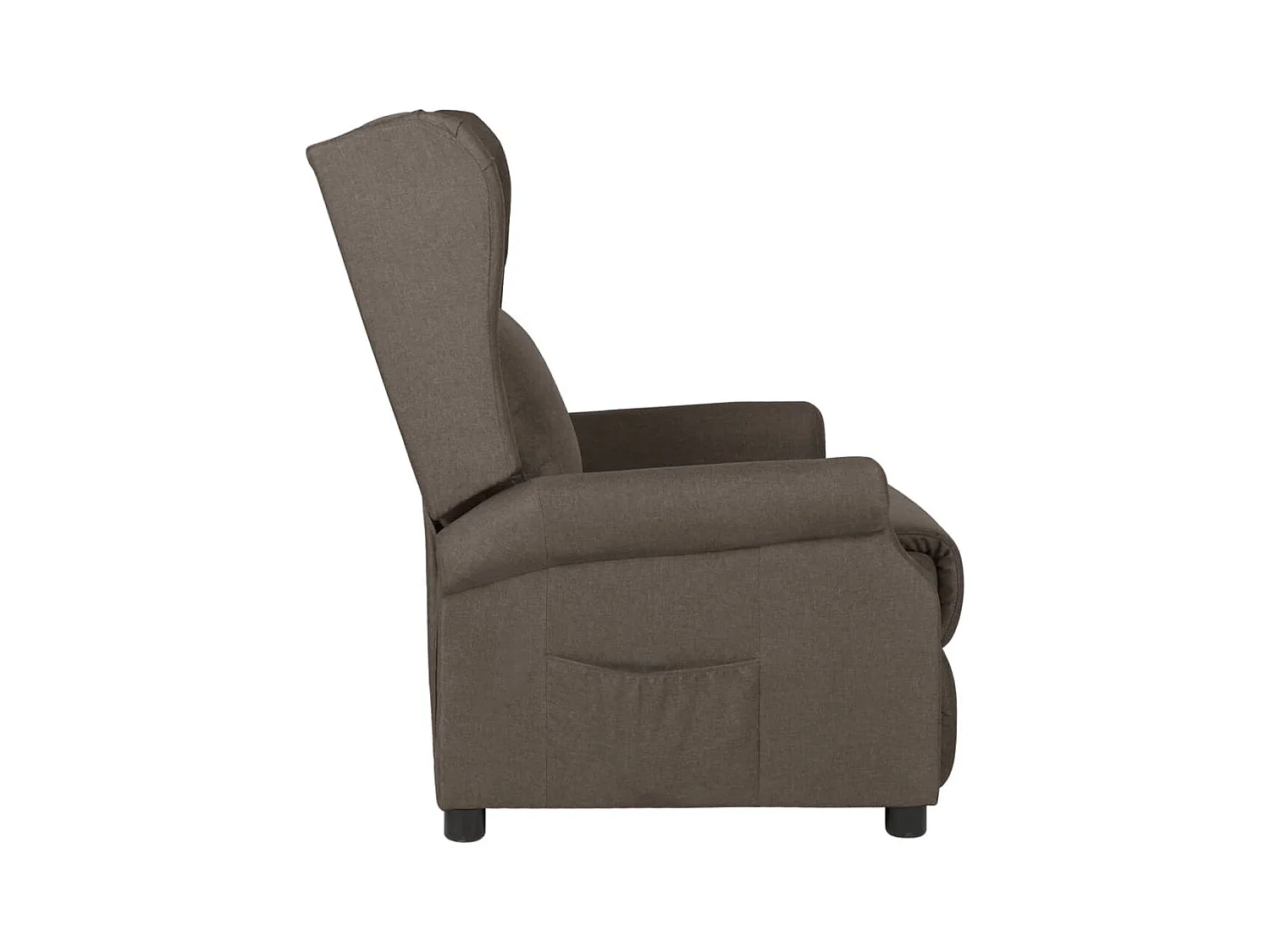 Fauteuil inclinable Noir Tissu
