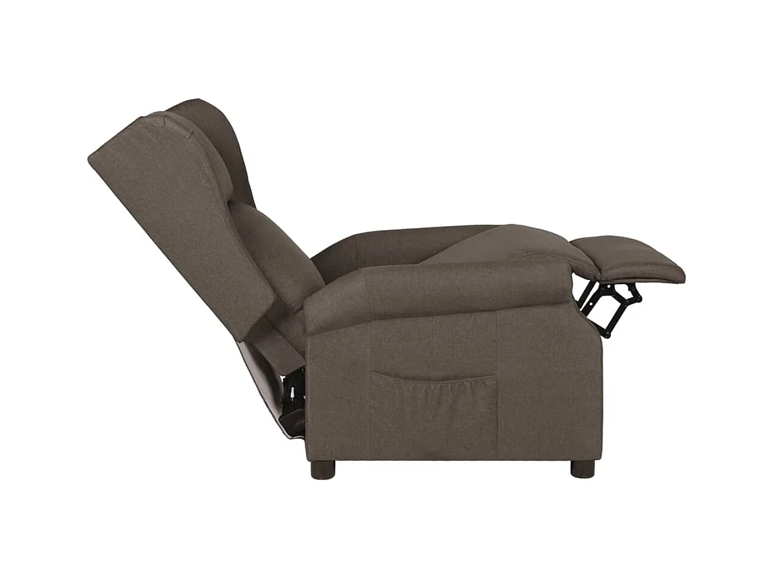 Fauteuil inclinable Noir Tissu