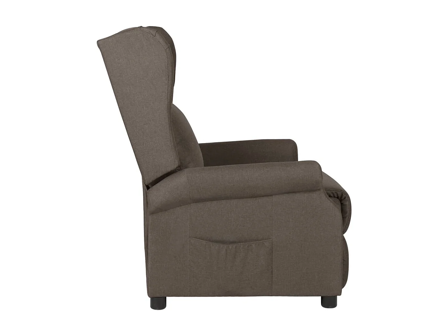 Fauteuil inclinable Noir Tissu