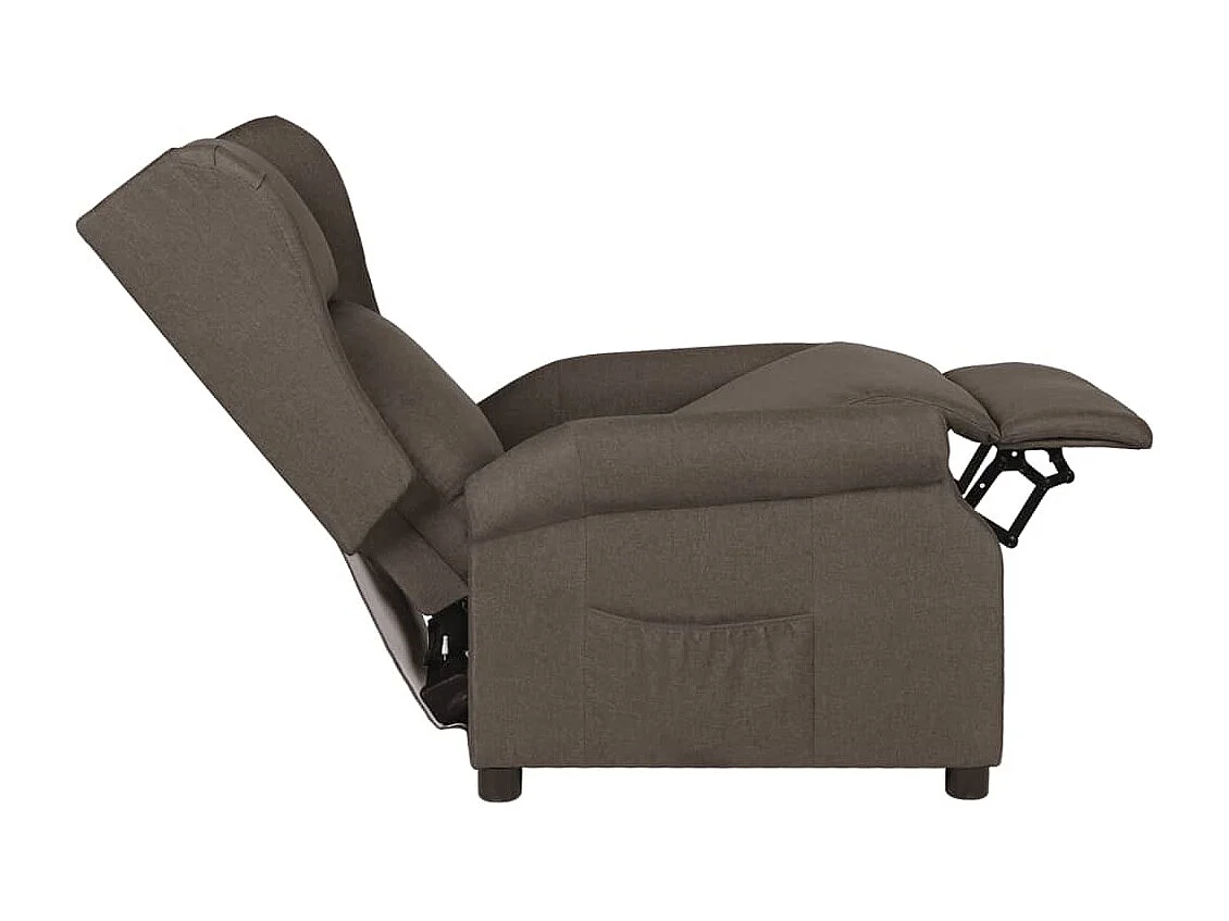 Fauteuil inclinable Noir Tissu