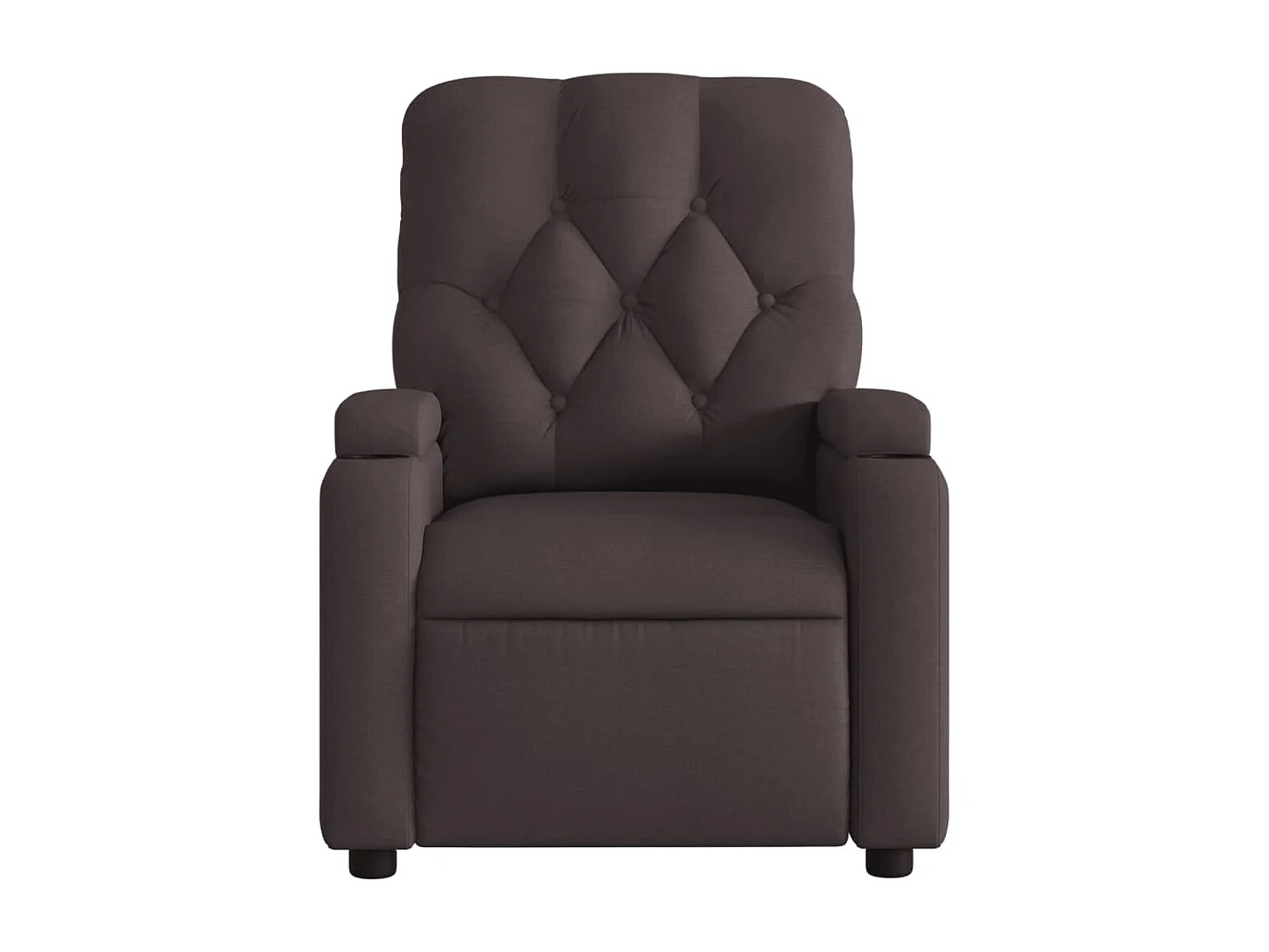 Fauteuil inclinable Marron foncé Tissu