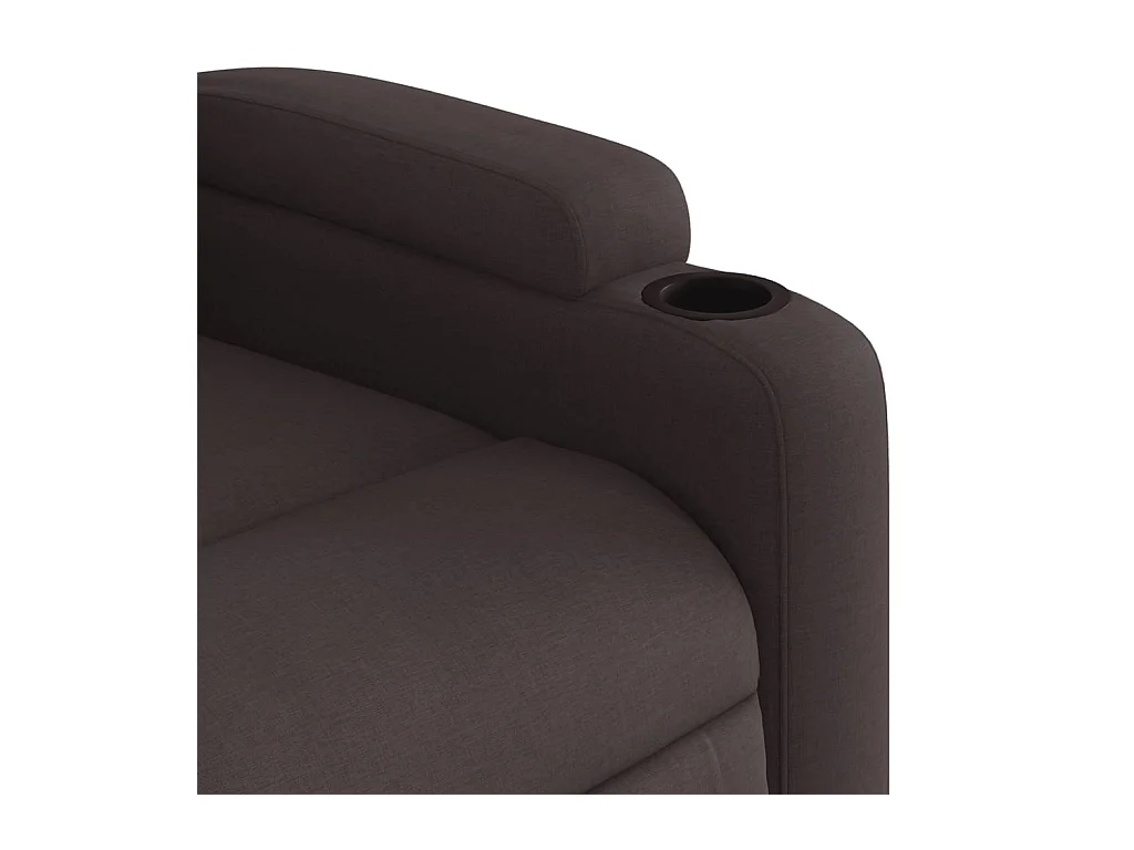 Fauteuil inclinable Marron foncé Tissu