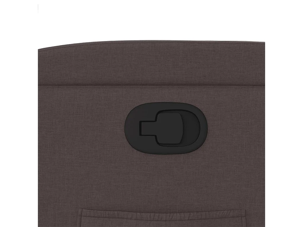 Fauteuil inclinable Marron foncé Tissu