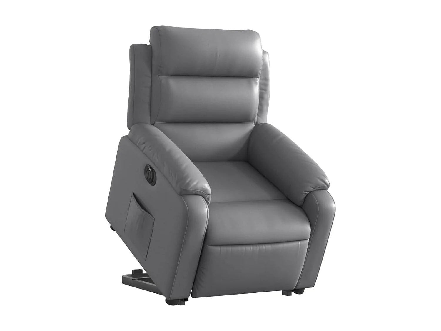 Fauteuil inclinable électrique gris similicuir