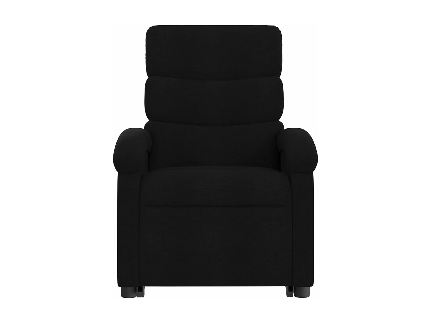 Sillón eléctrico reclinable elevable de tela negro