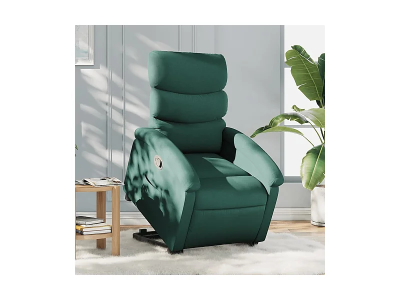Fauteuil inclinable vert foncé tissu