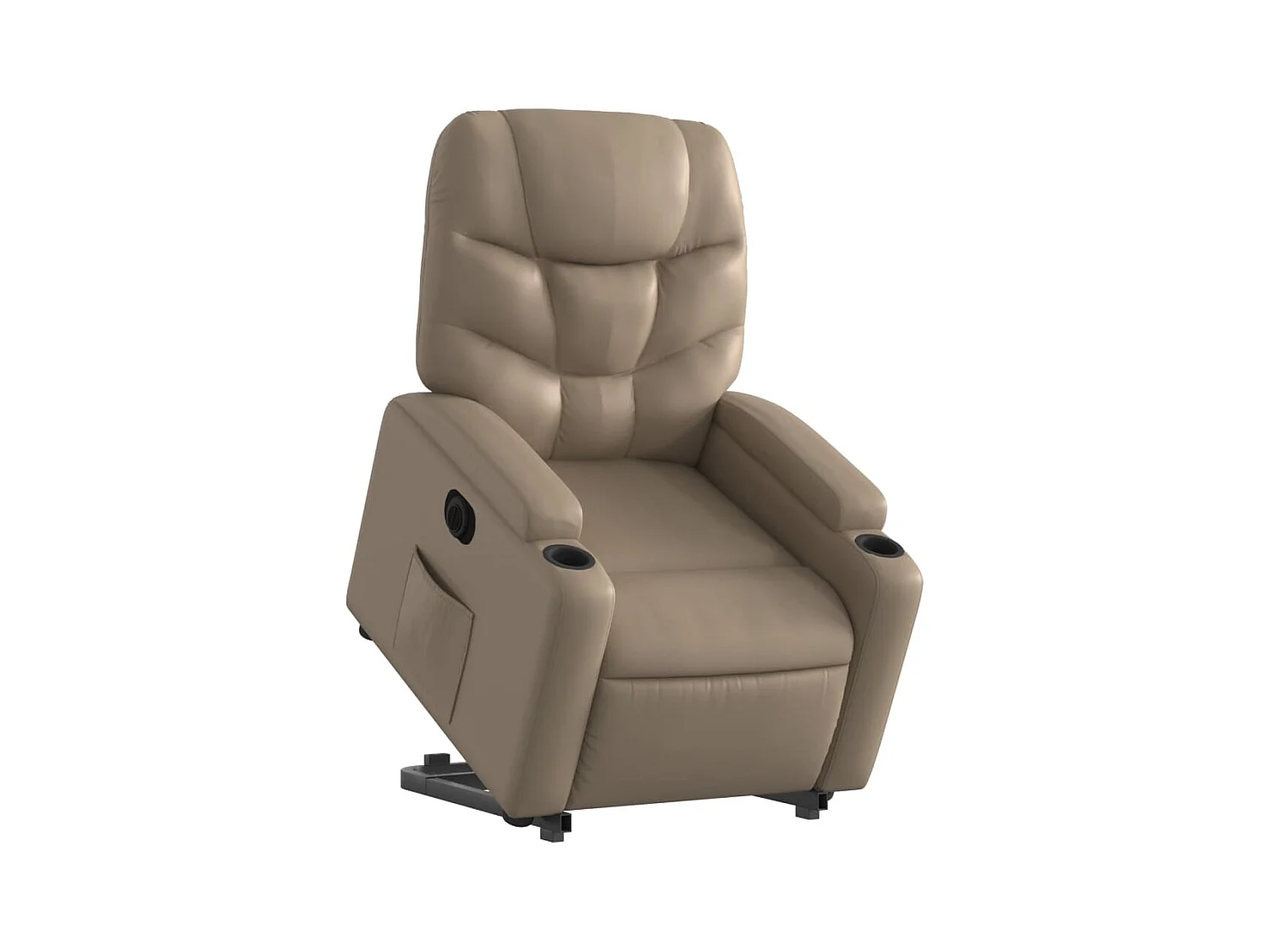 Fauteuil inclinable électrique cappuccino similicuir
