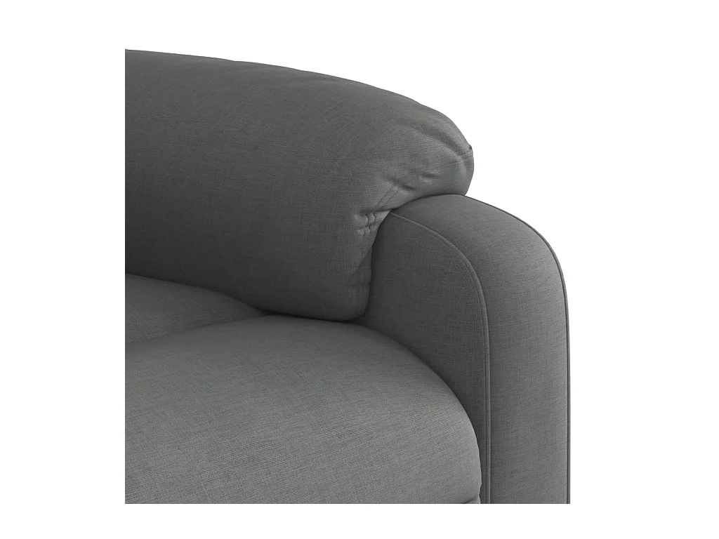 Fauteuil inclinable électrique Gris foncé Tissu