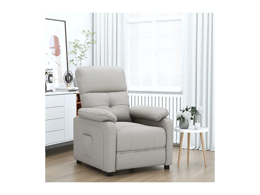 Fauteuil inclinable Taupe Tissu