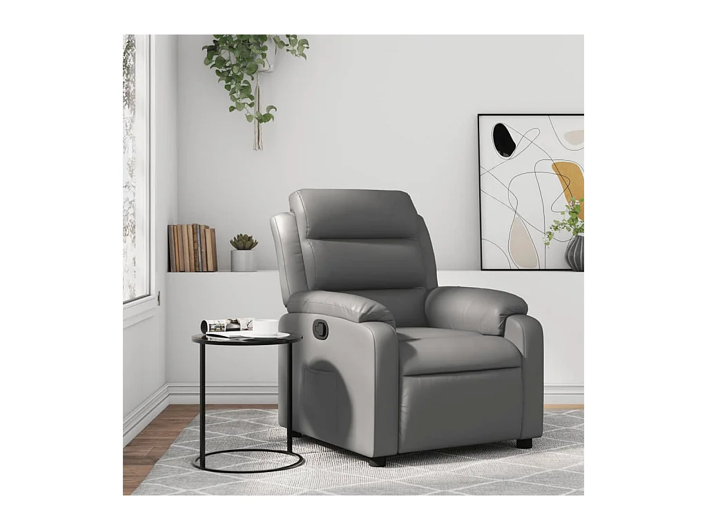 Fauteuil inclinable Gris Similicuir