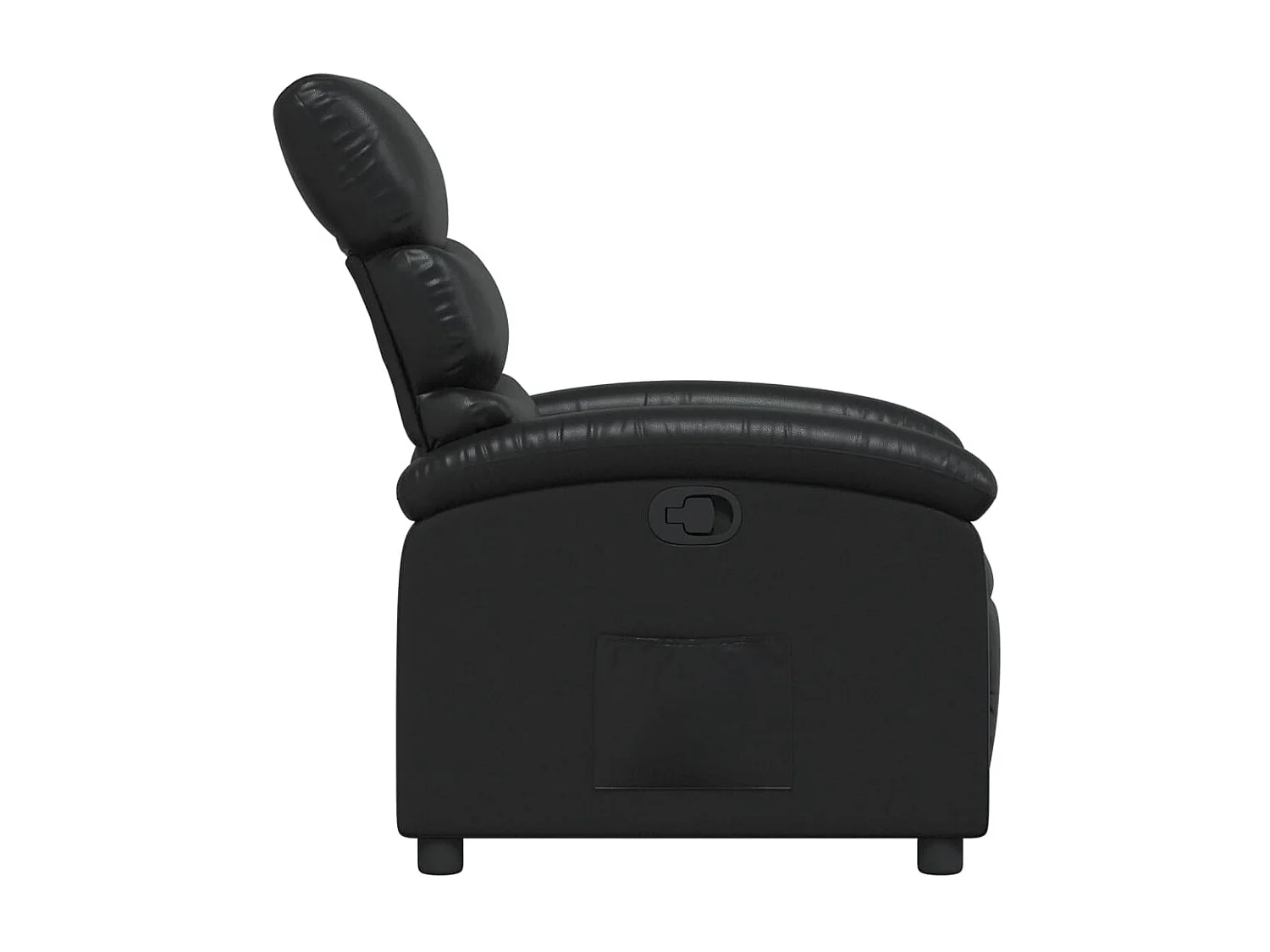 Fauteuil inclinable Noir Similicuir