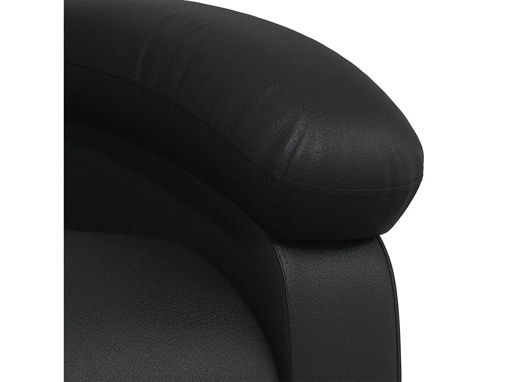 Fauteuil inclinable Noir Similicuir