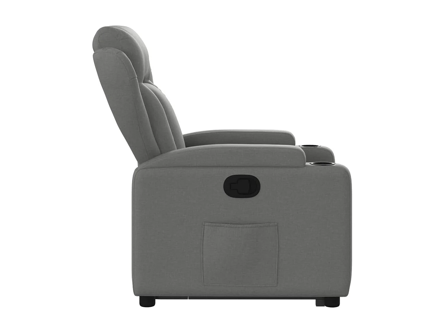 Fauteuil inclinable Gris foncé Tissu