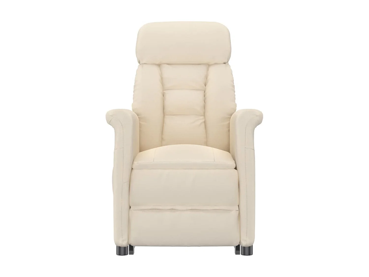 Fauteuil verstelbaar microvezelstof beige