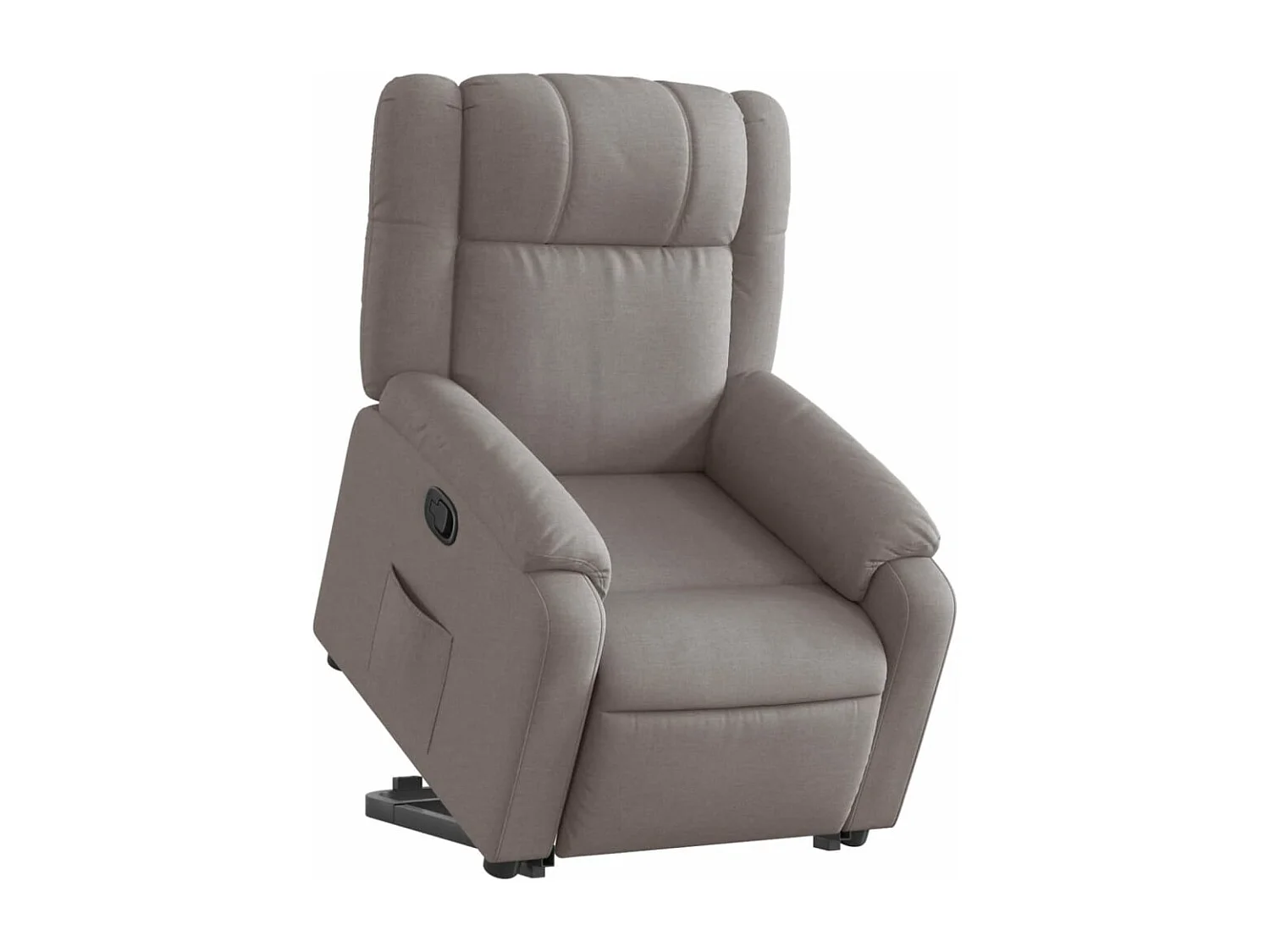 Fauteuil inclinable taupe tissu