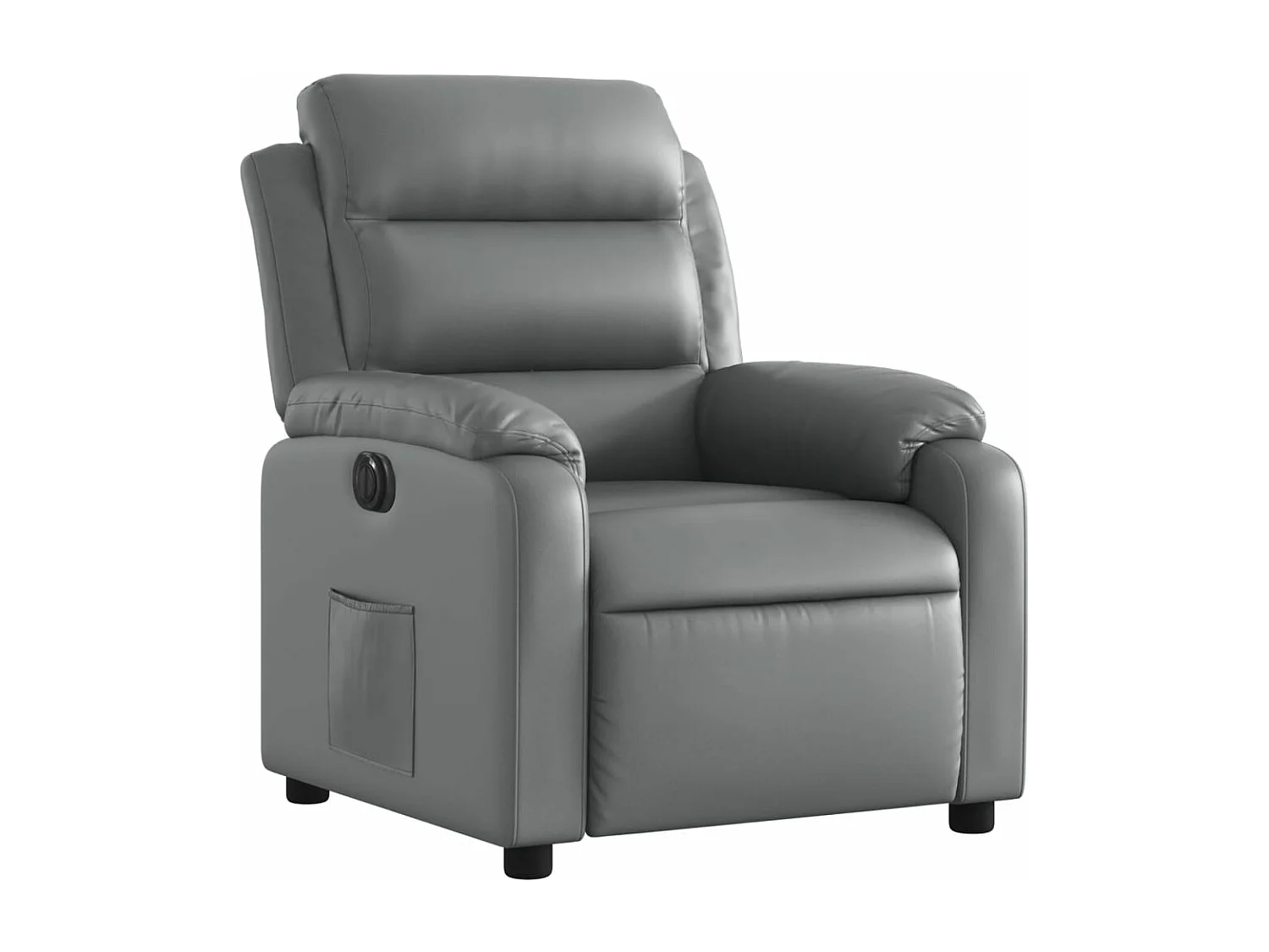 Fauteuil inclinable électrique Gris Similicuir