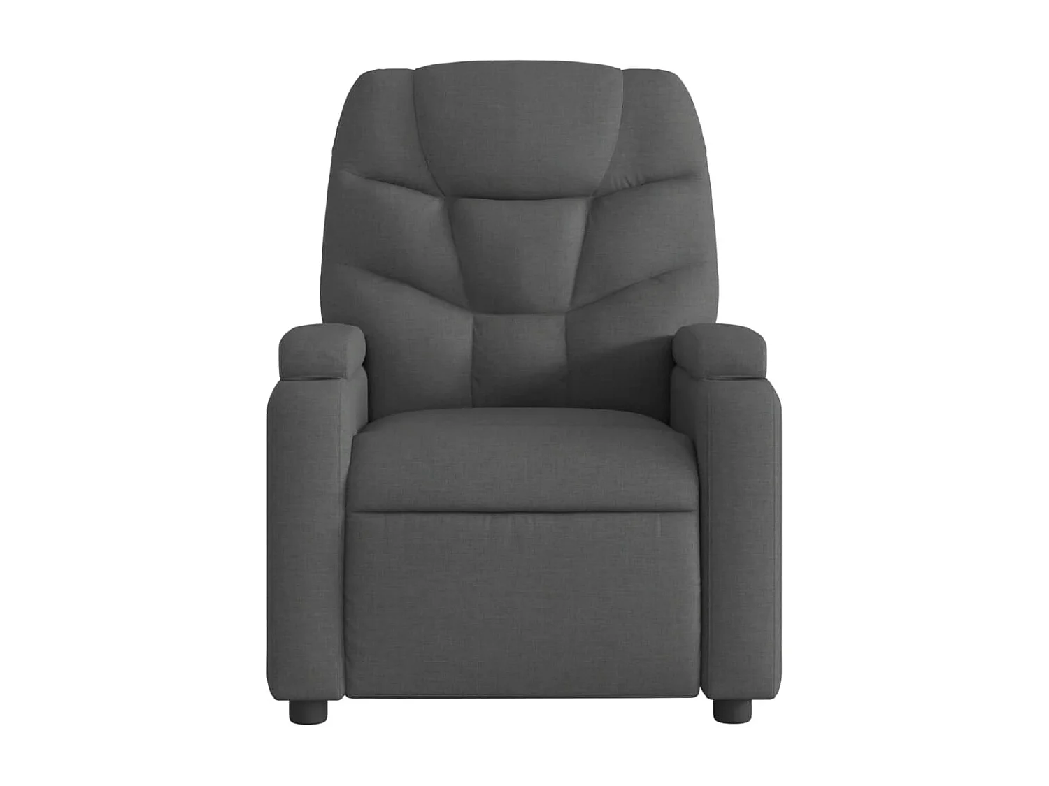 Fauteuil inclinable électrique Noir Tissu