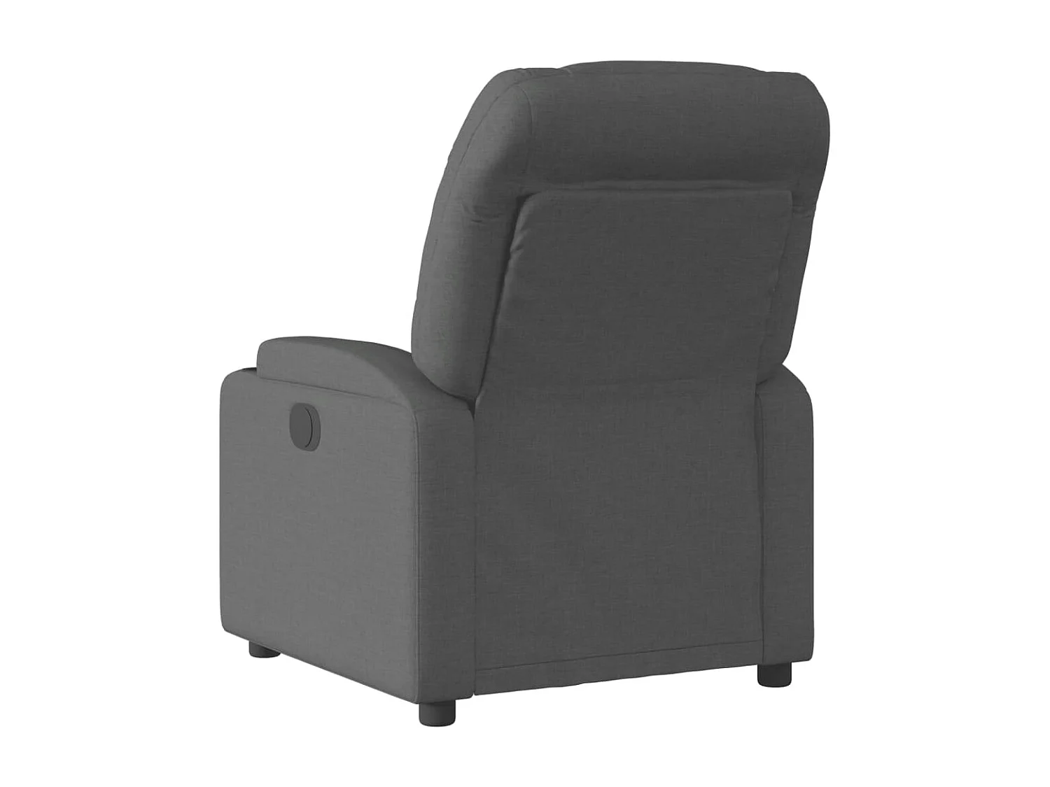 Sillón reclinable eléctrico de tela negro