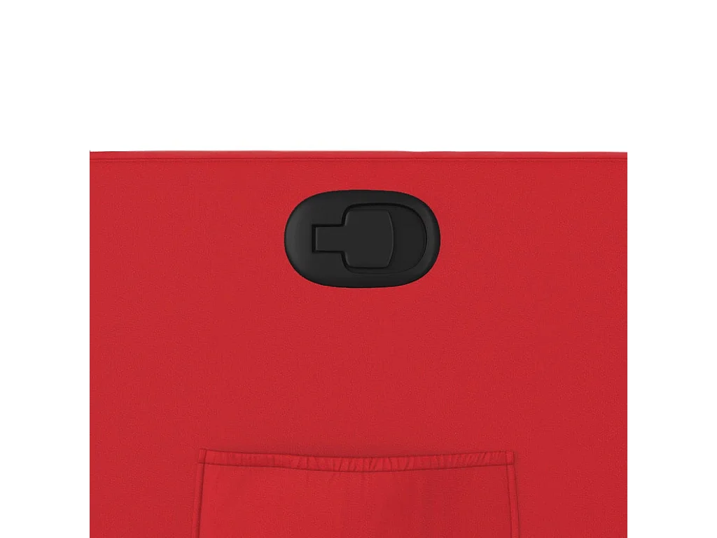 Poltrona reclinável couro artificial vermelho